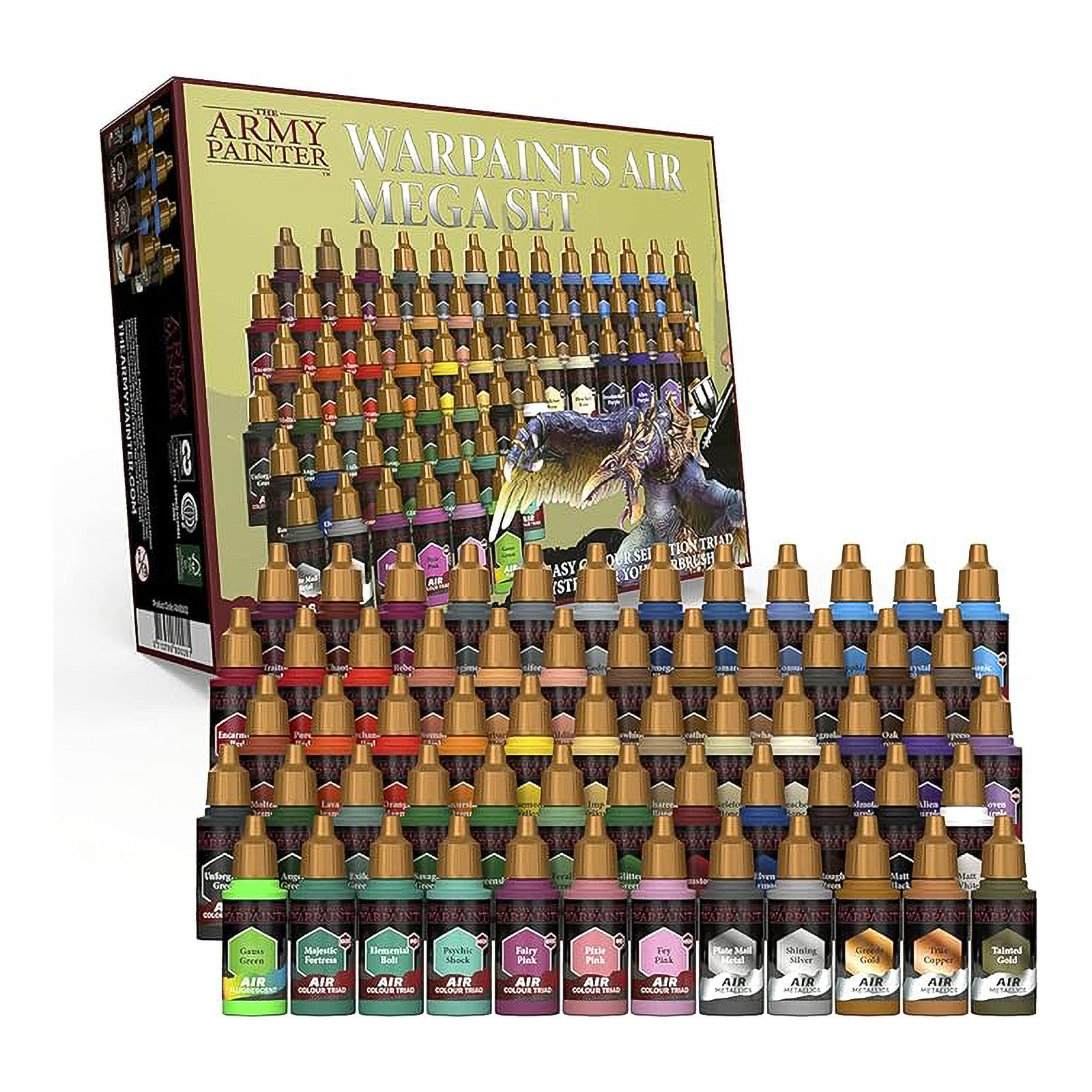 

Набор акриловых красок Army Painter Warpaints Air Mega Set для аэрографа, Warpaints Air