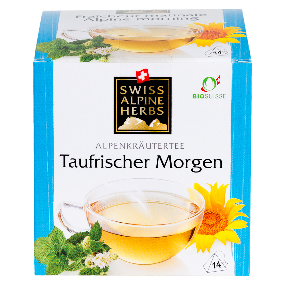 

Чайный напиток Swiss Alpine Herbs "Свежесть альпийского утра", травяной, 14 пирамидок
