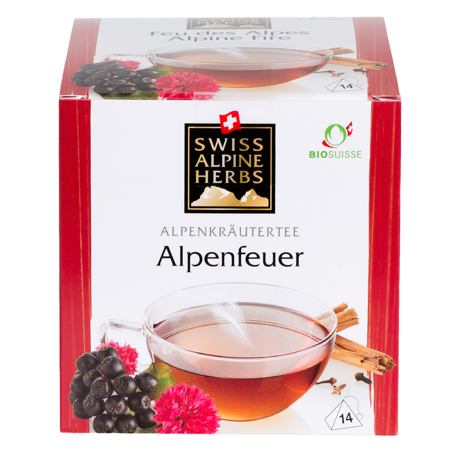 

Чайный напиток Swiss Alpine Herbs "Согревающий ", травяной, 14 пирамидок