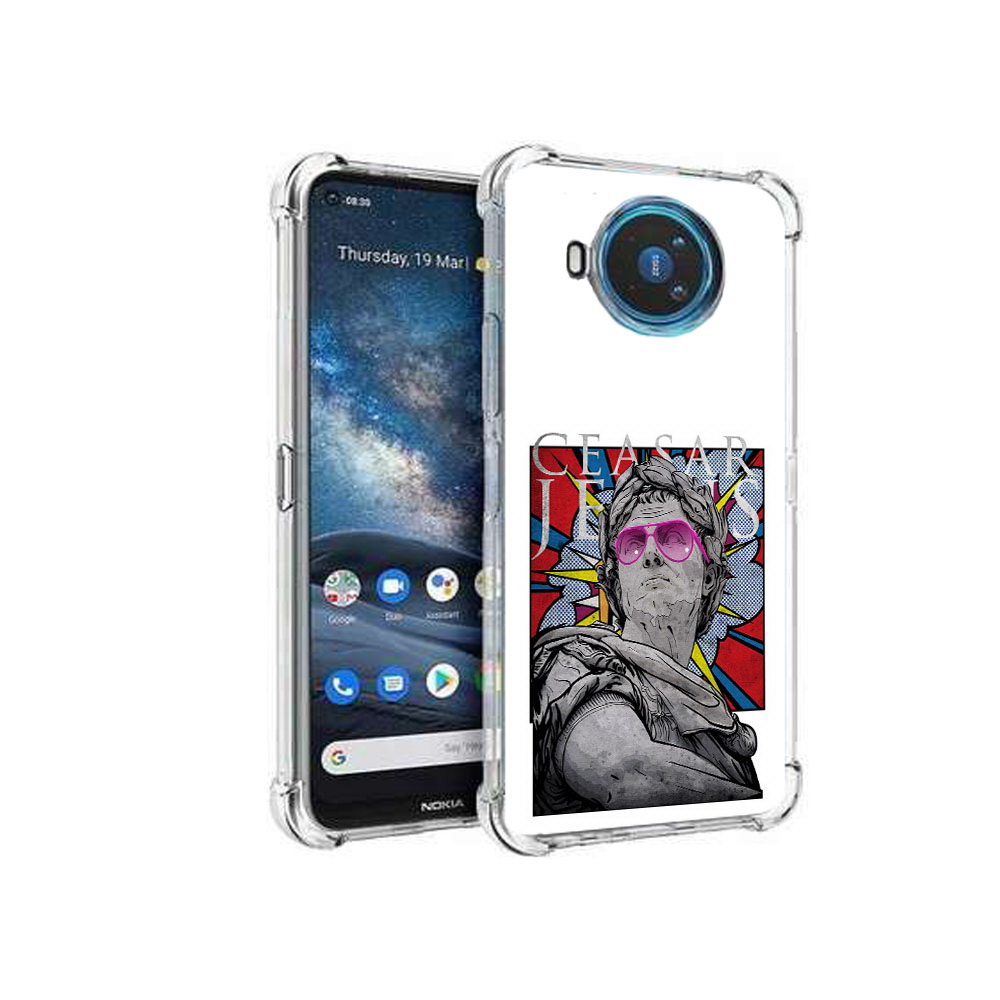 

Чехол MyPads Tocco для Nokia X100 крутая статуя свободы (PT227057.109.423), Прозрачный, Tocco
