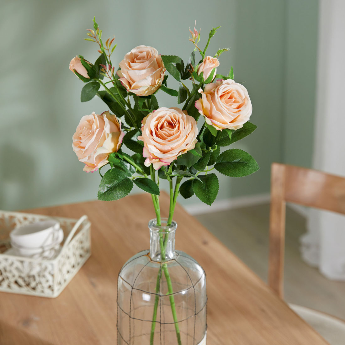 Декоративные искусственные цветы Хит-декор Розы 07391, 2 штуки