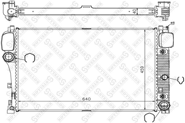 

10-25347-SX_радиатор системы охлаждения! MB W221 all 05>