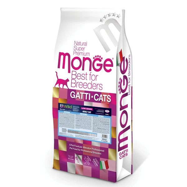 

Сухой корм для кошек Monge Bwild, анчоус, 10кг, Bwild