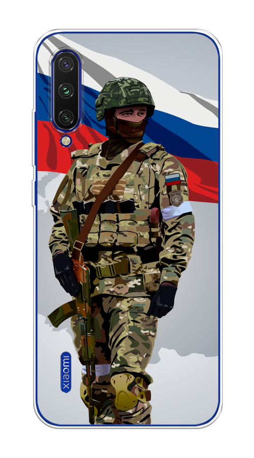 

Чехол Awog на Xiaomi Mi CC9E/Mi A3 "Солдат с флагом", Белый;синий;красный;зеленый, 36050-1