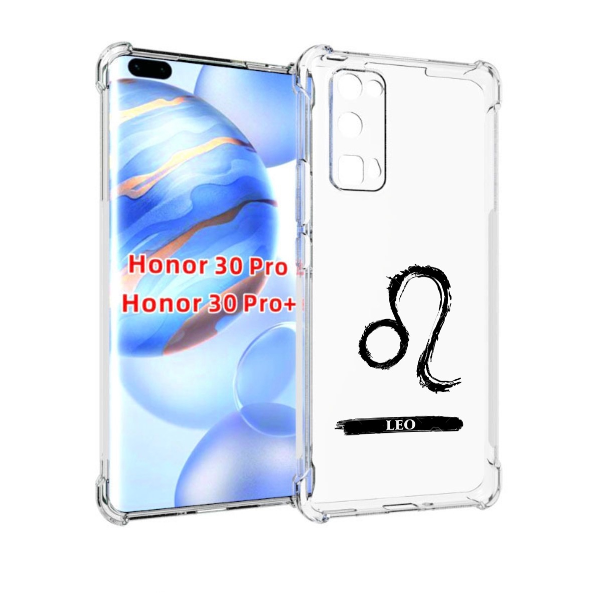 

Чехол бампер MyPads знак-зодиака-лев-7 для Honor 30 Pro, Прозрачный, Tocco