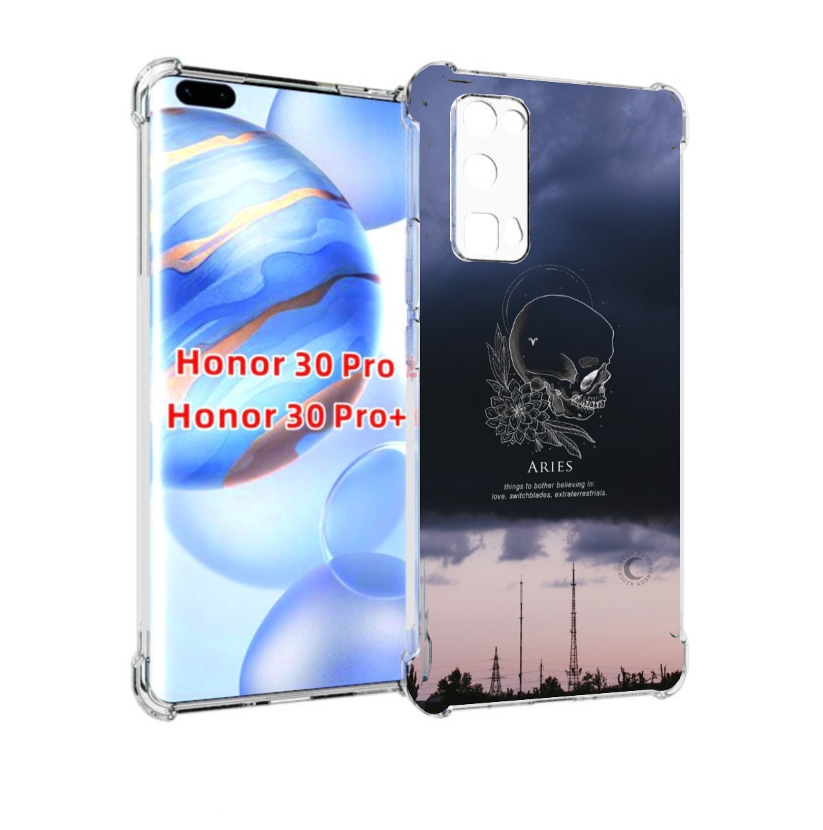 

Чехол бампер MyPads знак-зодиака-овен-4 для Honor 30 Pro, Прозрачный, Tocco