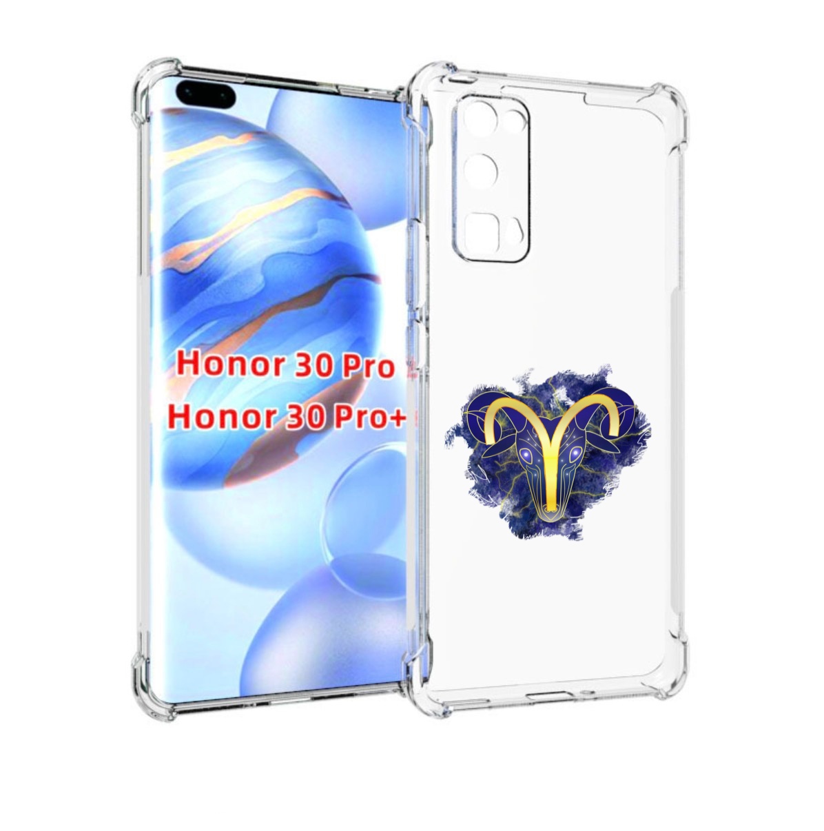 

Чехол бампер MyPads знак-зодиака-овен-8 для Honor 30 Pro, Прозрачный, Tocco