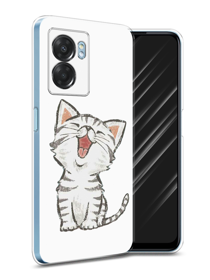 

Чехол Awog на Oppo A57 5G/A56s/OnePlus Nord N300 5G "Котенок рисованный", Разноцветный, 2510250-1