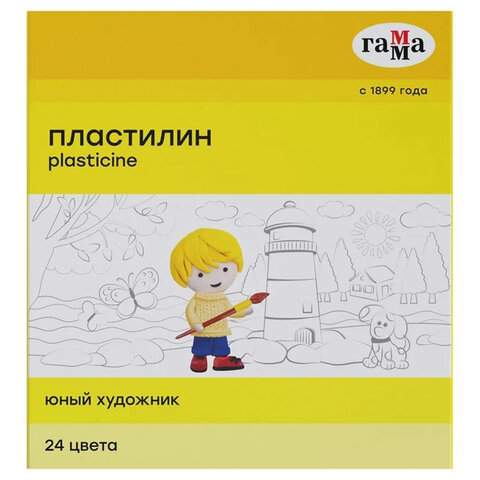 

Пластилин классический Гамма арт. 106294, 24 цв. х 5 уп.