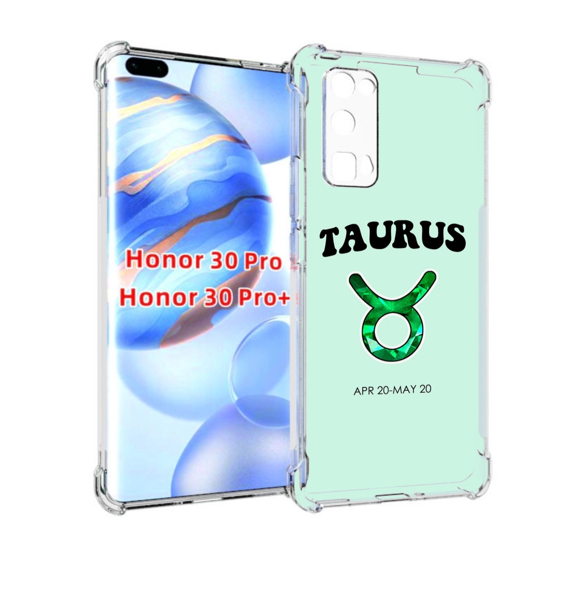 

Чехол бампер MyPads знак-зодиака-телец-1 для Honor 30 Pro, Прозрачный, Tocco