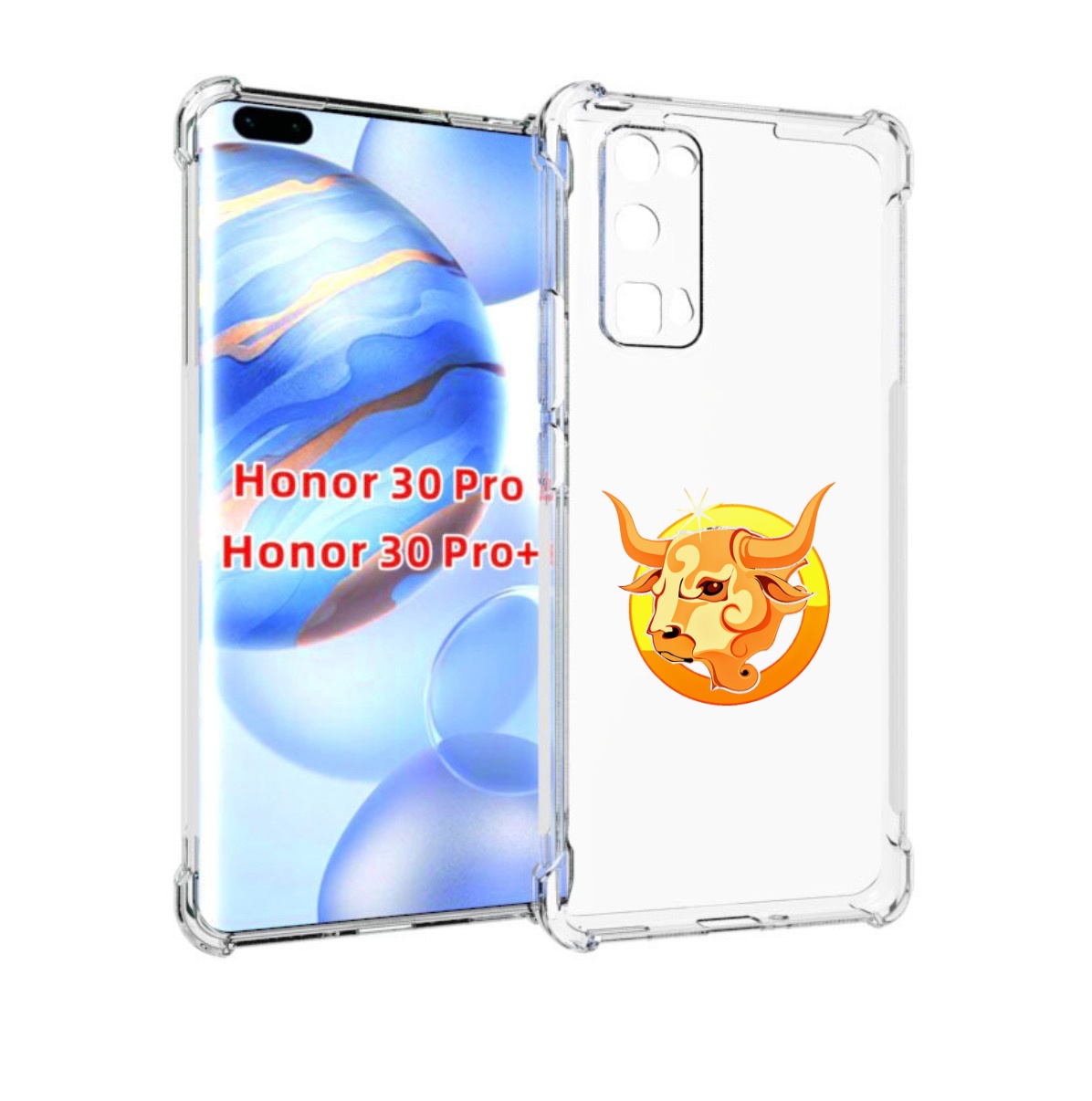 

Чехол бампер MyPads знак-зодиака-телец-6 для Honor 30 Pro, Прозрачный, Tocco