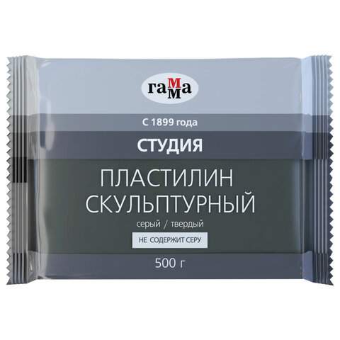

Пластилин скульптурный Гамма арт. 106304, 500 г., серый, 3 шт.