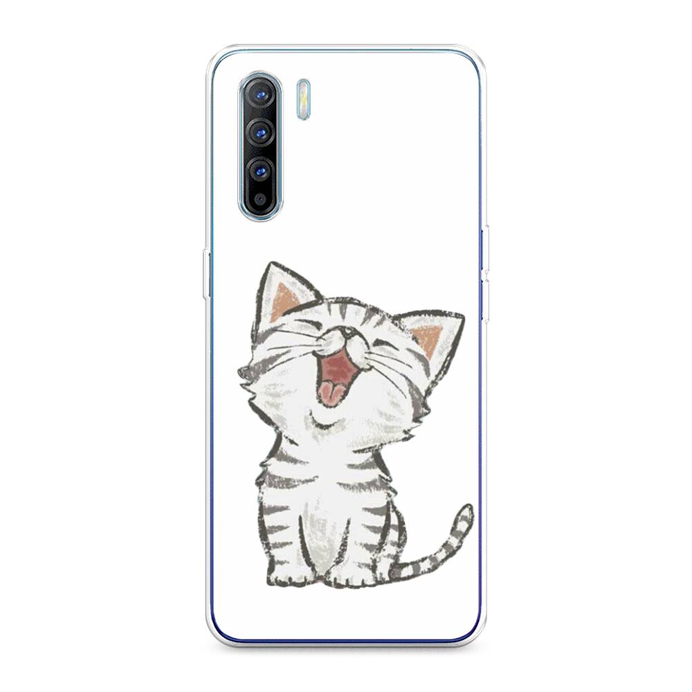 

Чехол Awog на Oppo A91/Reno 3 "Котенок рисованный", Разноцветный, 252450-1