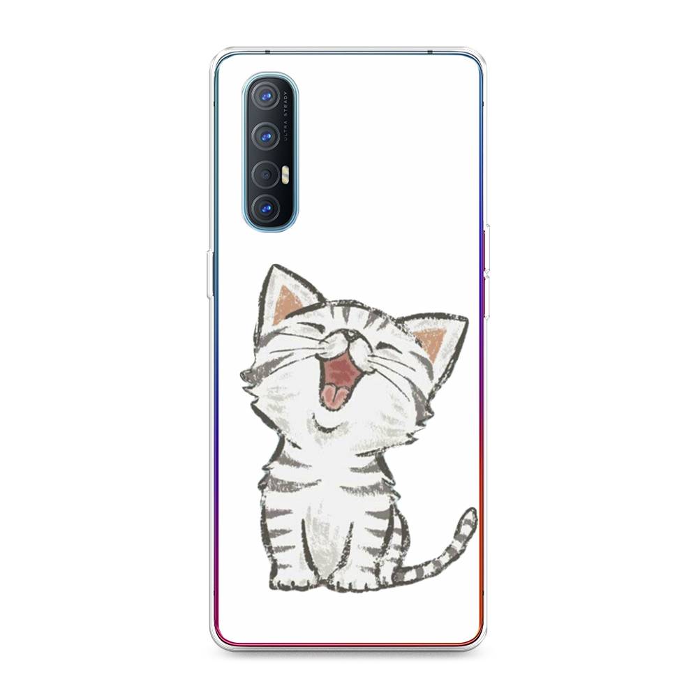 

Чехол Awog на Oppo Reno 3 Pro "Котенок рисованный", Разноцветный, 252550-1