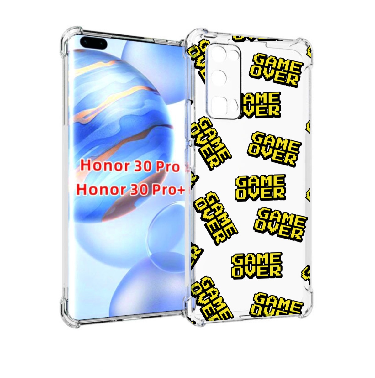 

Чехол бампер MyPads игра-окончена для Honor 30 Pro, Прозрачный, Tocco