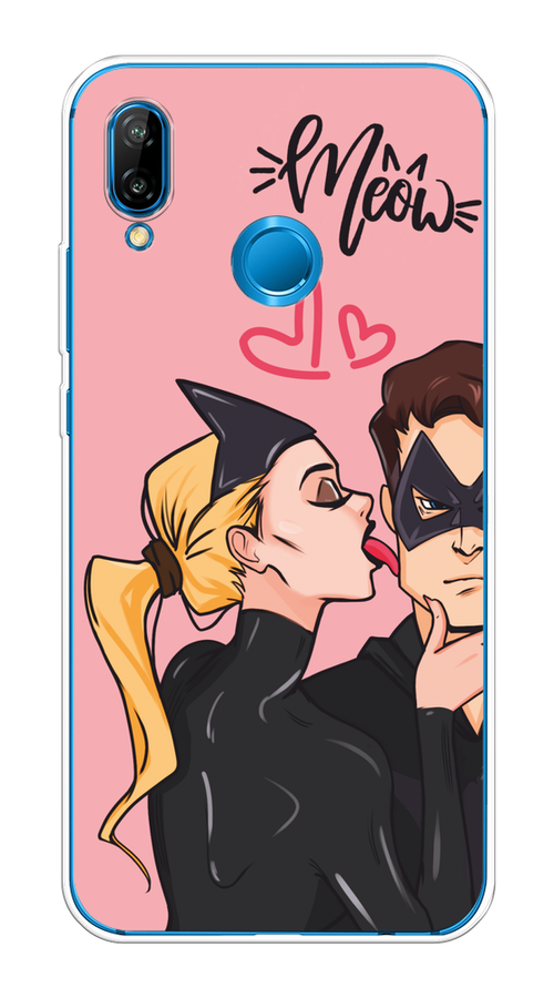 

Чехол Awog на Huawei P20 Lite/Nova 3E "Kiss of Cat Woman", Розовый;черный;бежевый, 65650-1