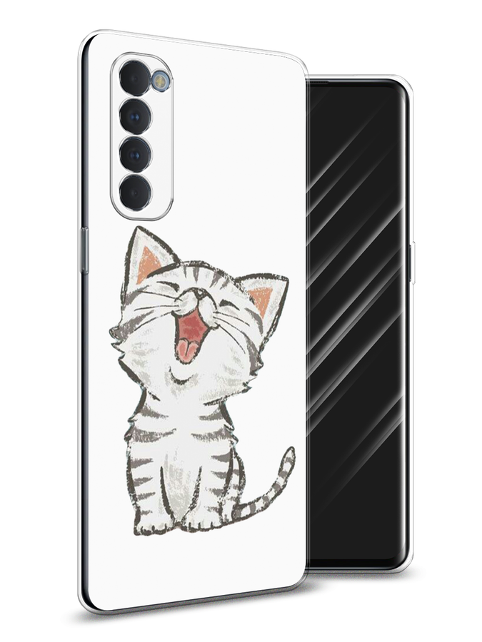 

Чехол Awog на Oppo Reno 4 Pro "Котенок рисованный", Разноцветный, 258950-1