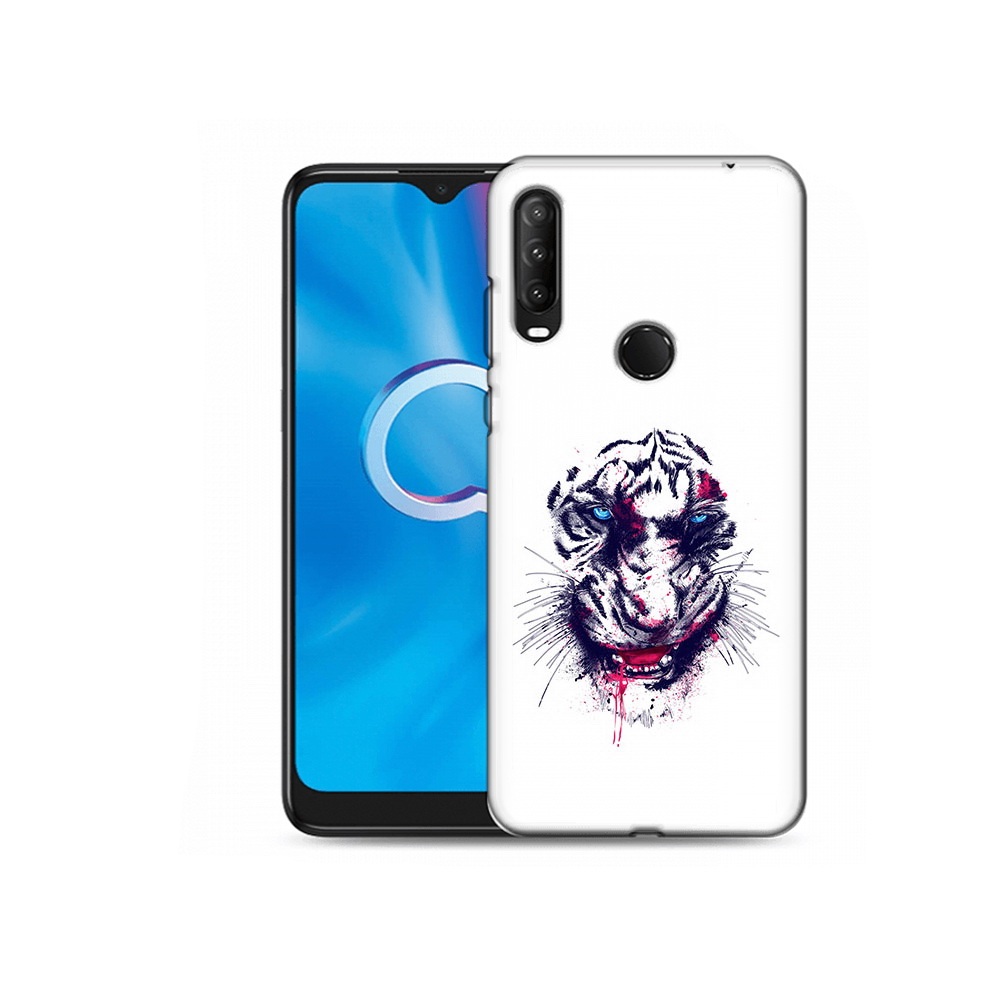 

Чехол MyPads Tocco для Alcatel 1S (2020) 5028Y безумный тигр (PT145668.665.228), Прозрачный, Tocco