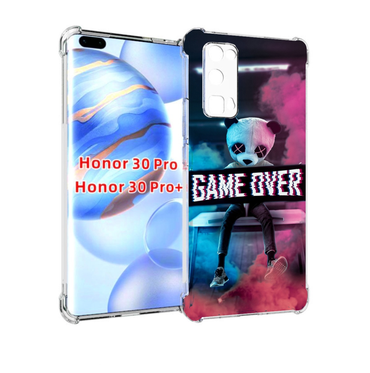 

Чехол бампер MyPads картина-панда для Honor 30 Pro, Прозрачный, Tocco