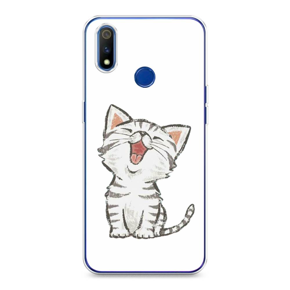 

Чехол Awog на Realme 3 Pro "Котенок рисованный", Разноцветный, 251250-1