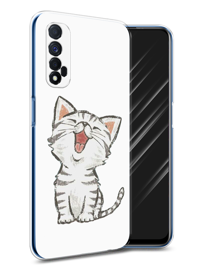 

Чехол Awog на Realme 7 "Котенок рисованный", Разноцветный, 254150-1