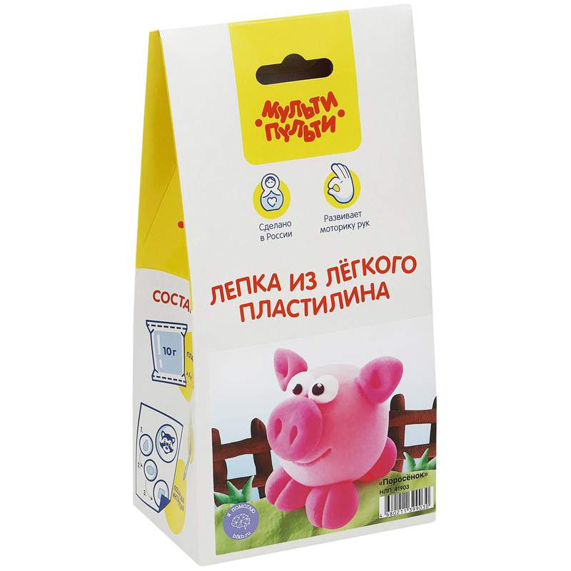 

Набор для лепки Мульти-Пульти арт. 329976, 5 цв. х 3 уп.