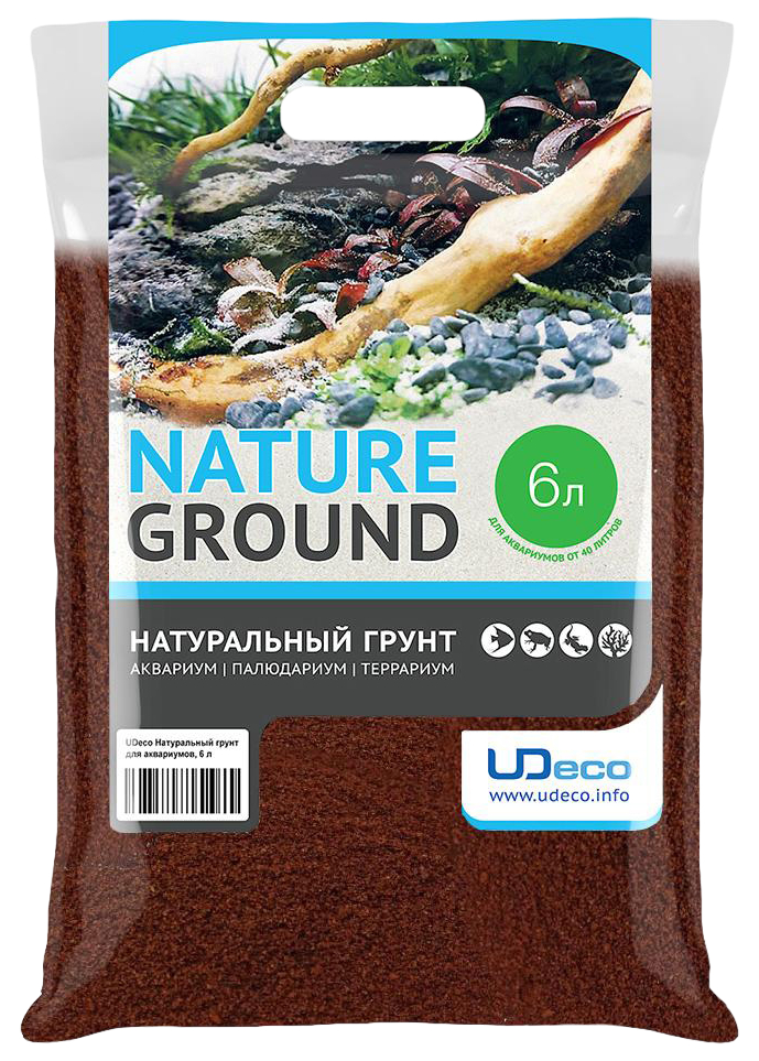 фото Udeco premium lava sand - нат грунт д/акв и терр "лавовый песок", 0,1-0,5 мм, 6 л nobrand