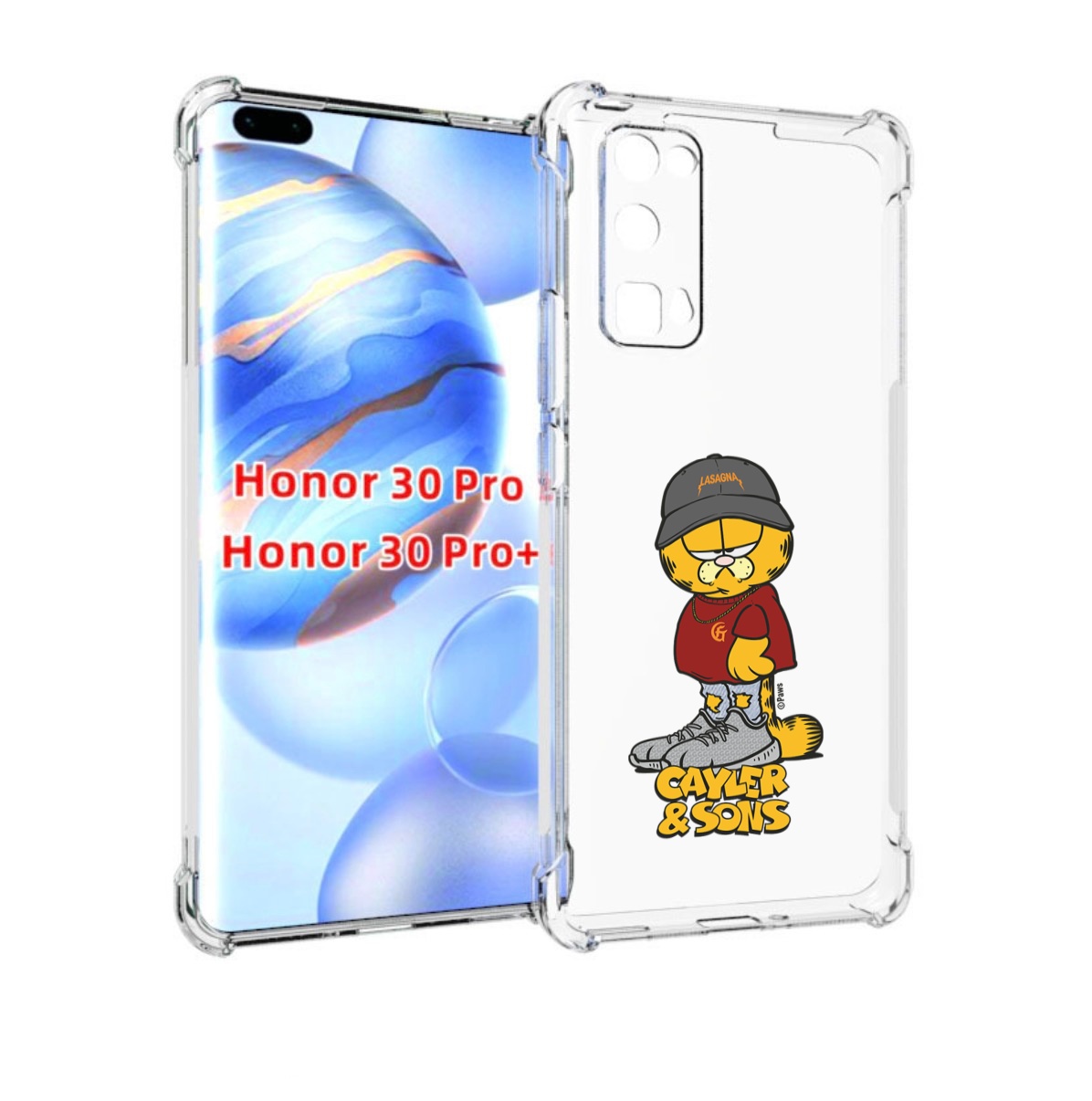 

Чехол бампер MyPads кот-в-кроссовках для Honor 30 Pro Honor, Прозрачный, Tocco