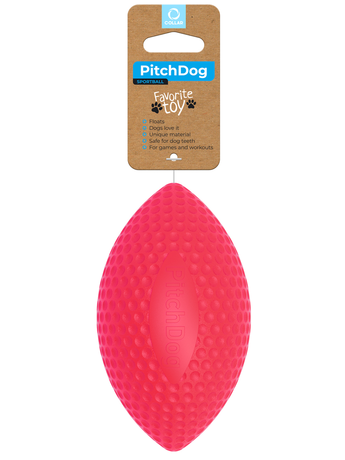 

PitchDog SPORTBALL игровой мяч-регби для апортировки 9 см, розовый