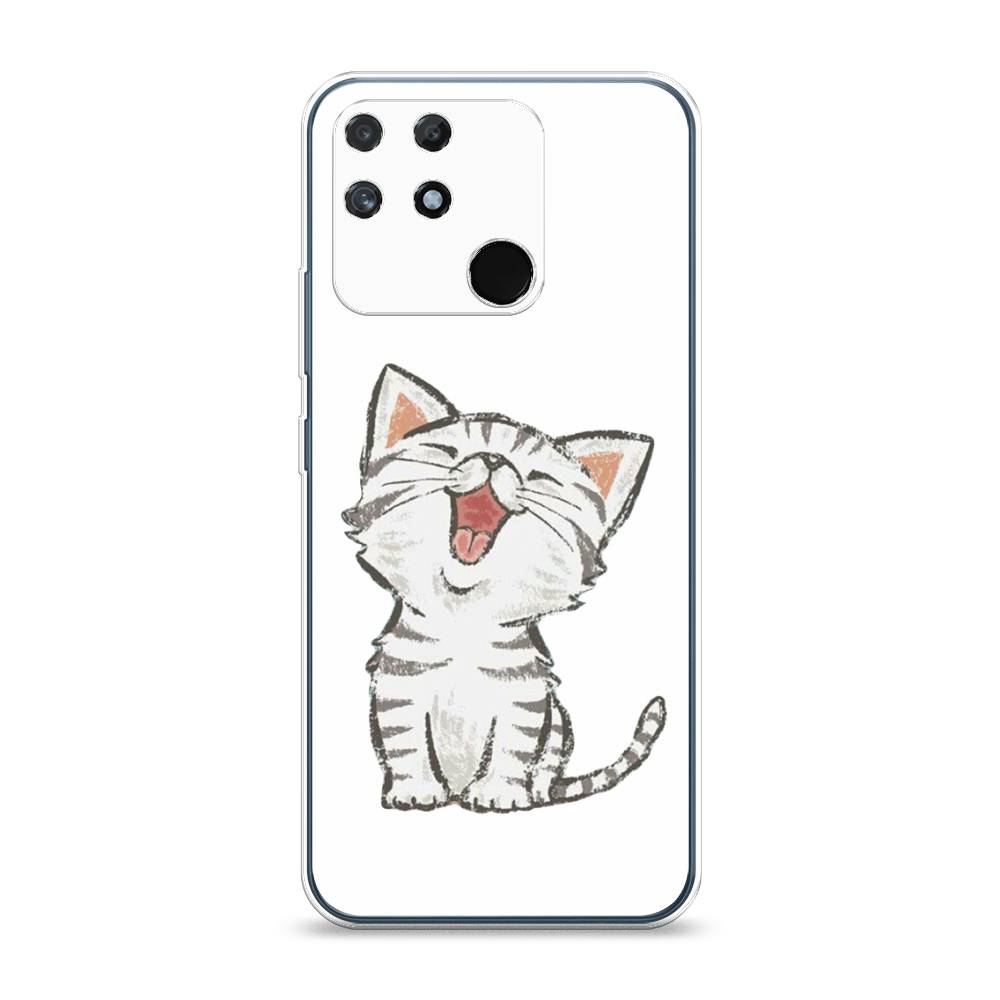 

Чехол Awog на Realme Narzo 50A "Котенок рисованный", Разноцветный, 258450-1