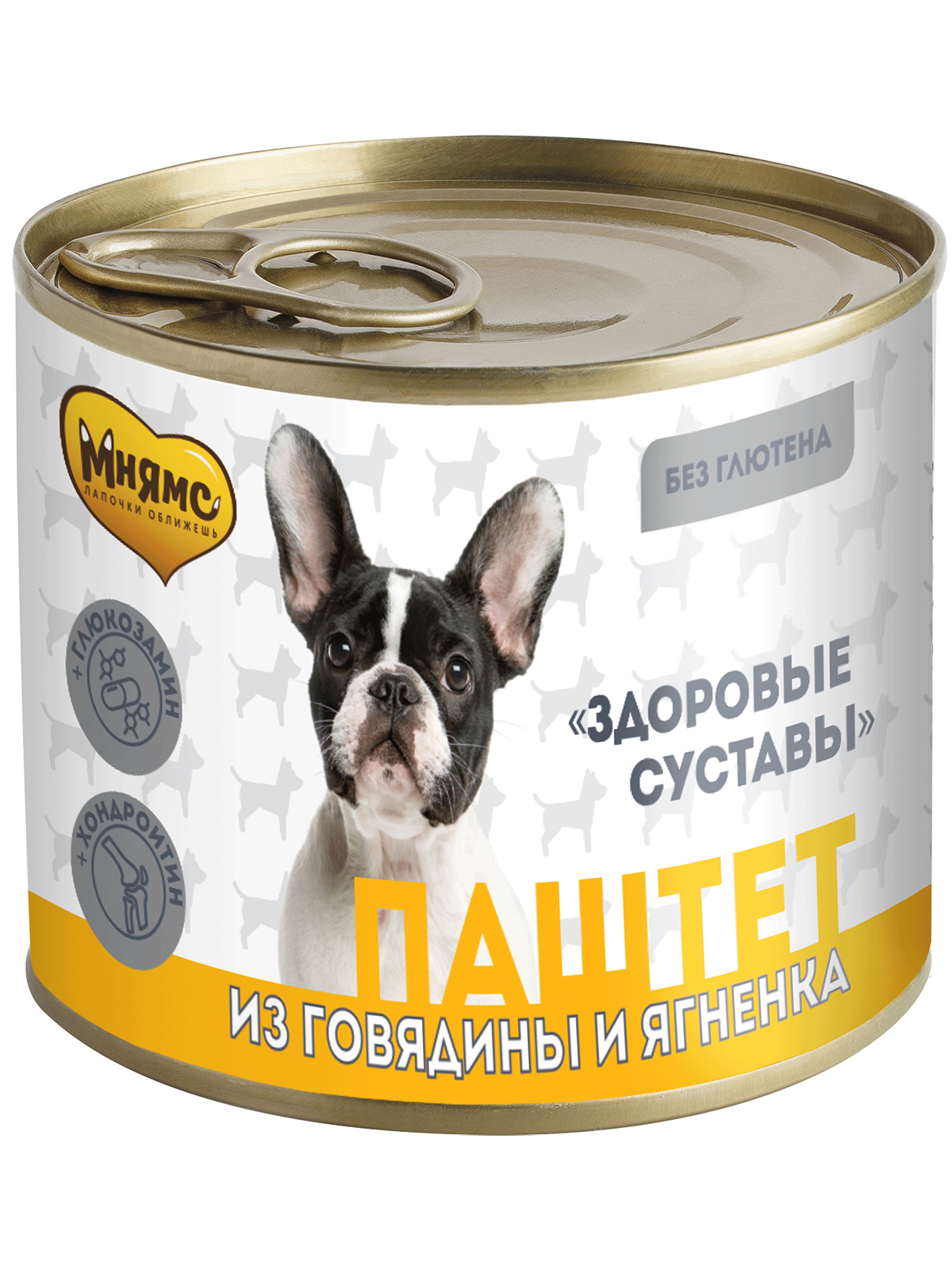 

Консервы для собак Мнямс паштет из говядины и ягненка Здоровые суставы, 200 г