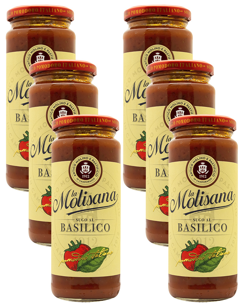 

Соус томатный La Molisana с базиликом 340 гр, - 6 шт