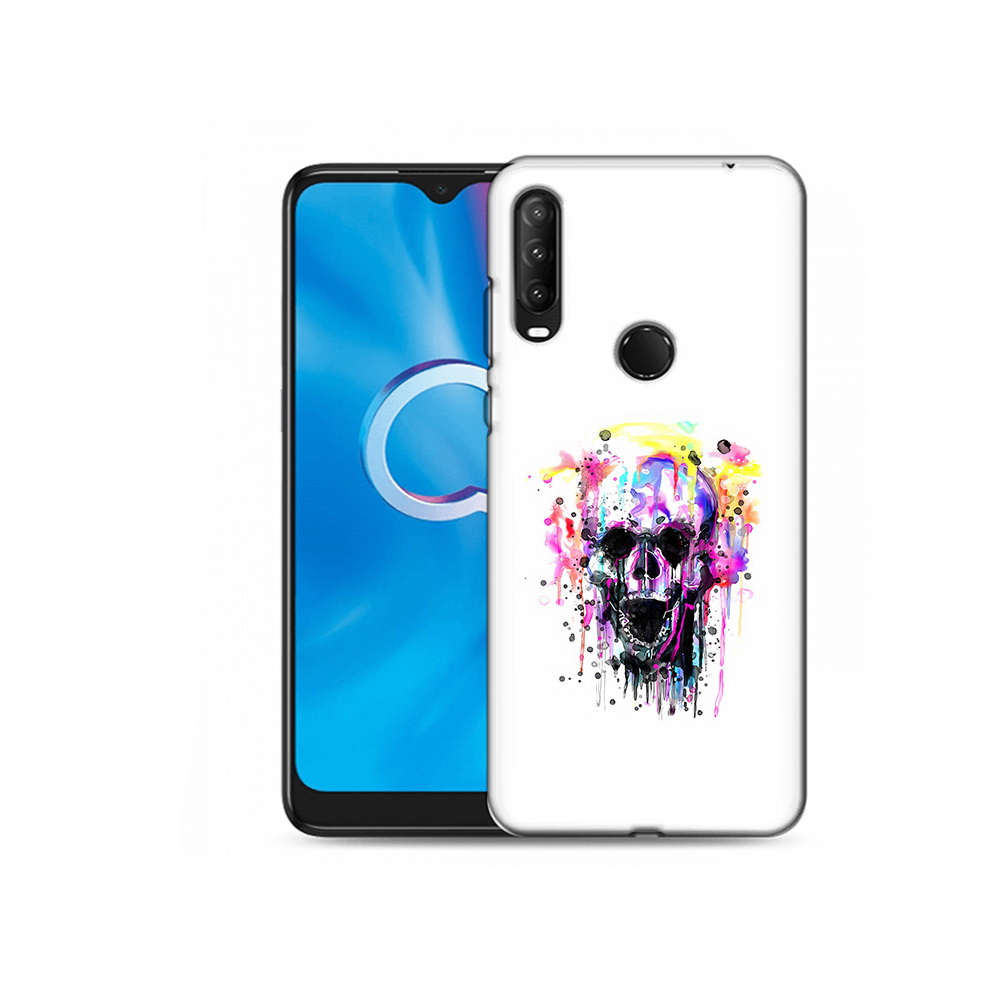 

Чехол MyPads Tocco для Alcatel 1S (2020) 5028Y граффити череп (PT145668.665.298), Прозрачный, Tocco