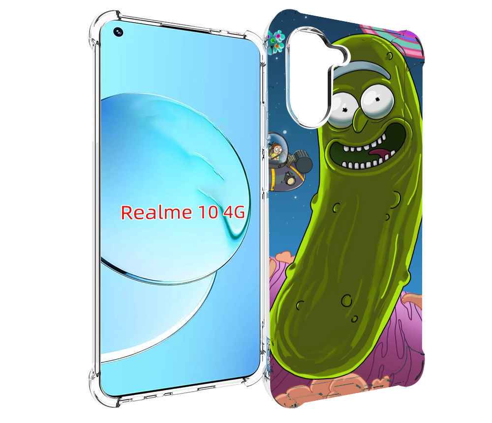 

Чехол MyPads Рик огурец для Realme 10, Прозрачный, Tocco