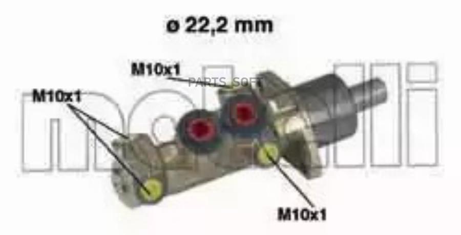 

METELLI Главный тормозной цилиндр 050387