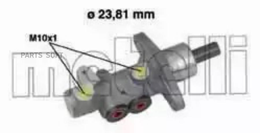

Главный тормозной цилиндр [23,81mm] METELLI 050490