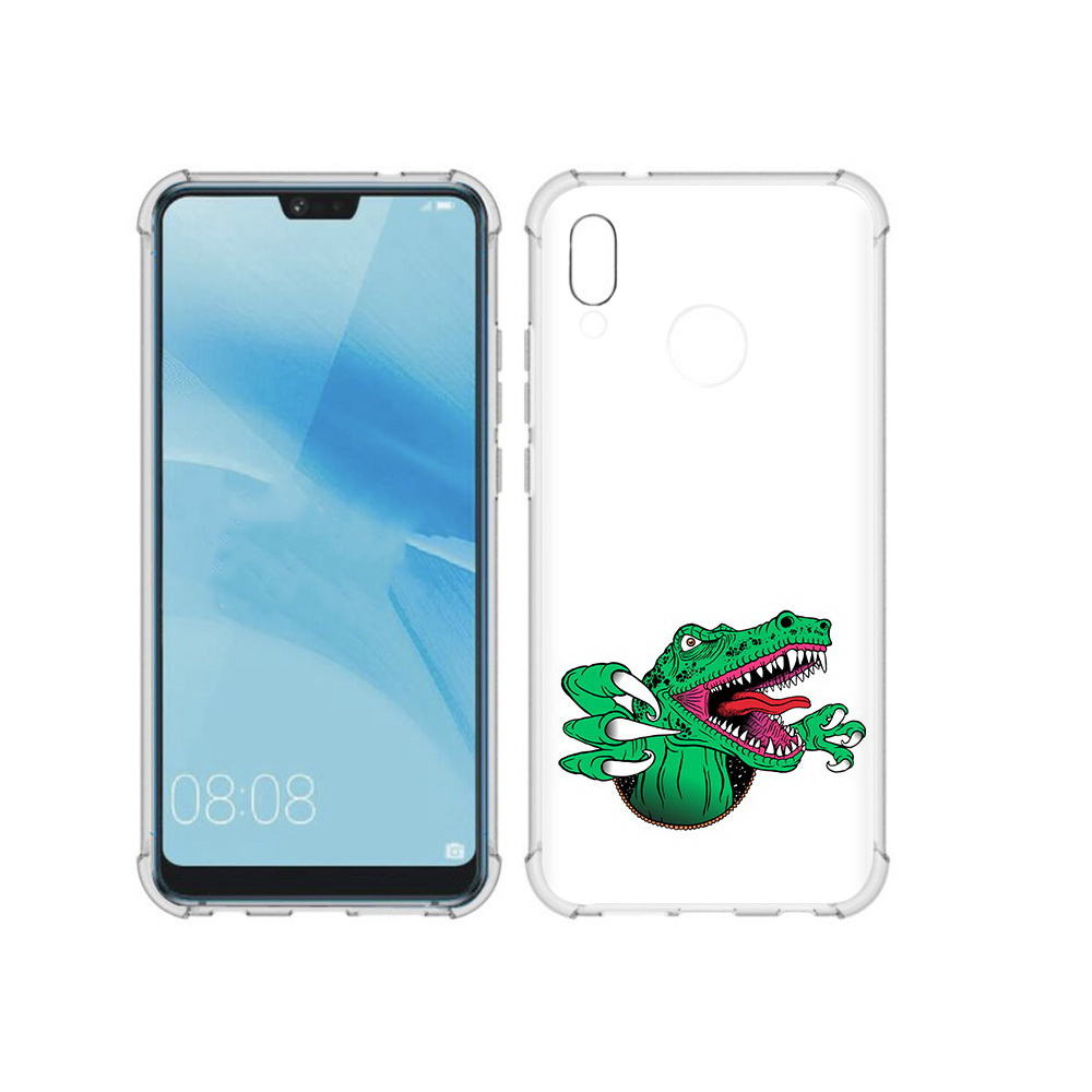

Чехол MyPads Tocco для Huawei P20 Lite крокодил (PT130405.51.417), Прозрачный, Tocco
