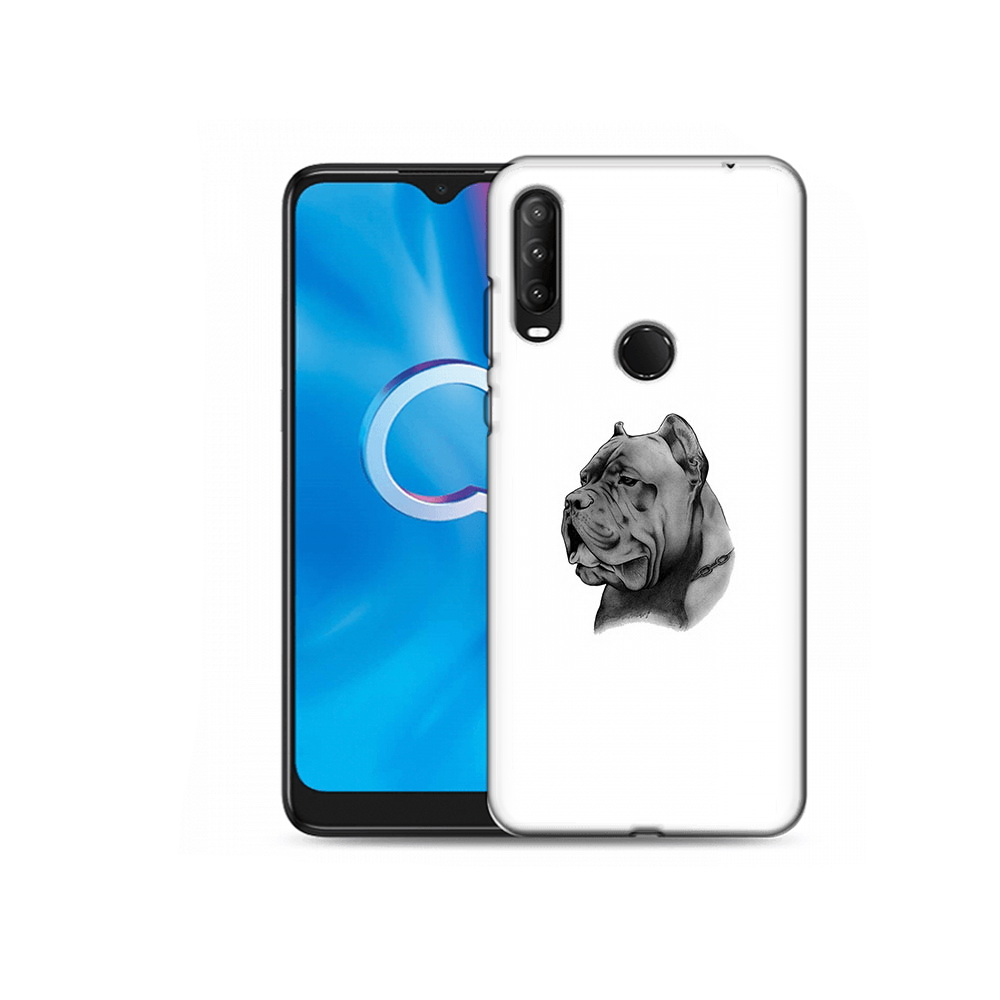 

Чехол MyPads Tocco для Alcatel 1S (2020) 5028Y грозный бульдог (PT145668.665.300), Прозрачный, Tocco