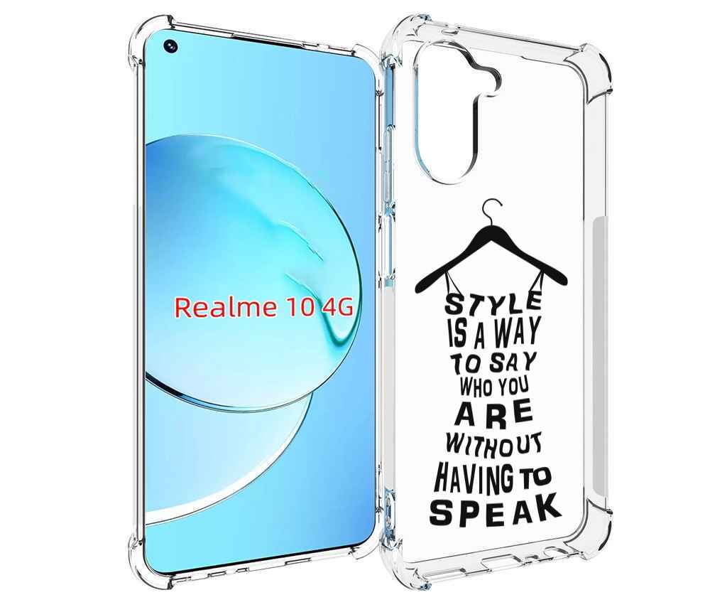 

Чехол MyPads Сарафан-из-слов для Realme 10, Прозрачный, Tocco
