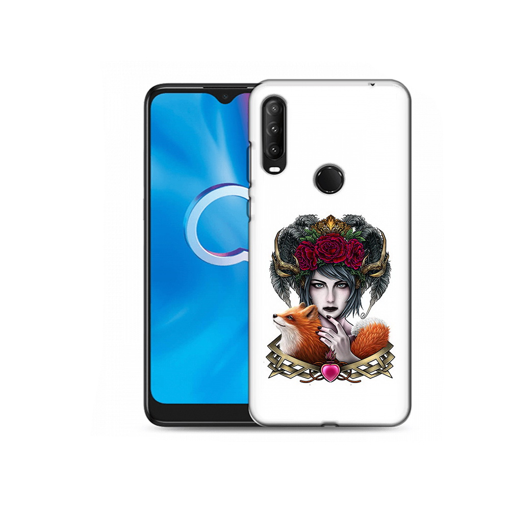 

Чехол MyPads Tocco для Alcatel 1S (2020) 5028Y девушка с лисой (PT145668.665.314), Прозрачный, Tocco