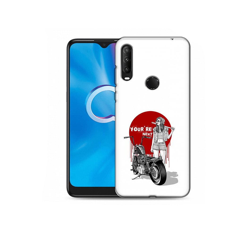

Чехол MyPads Tocco для Alcatel 1S (2020) 5028Y девушка с мотоциклом (PT145668.665.315), Прозрачный, Tocco