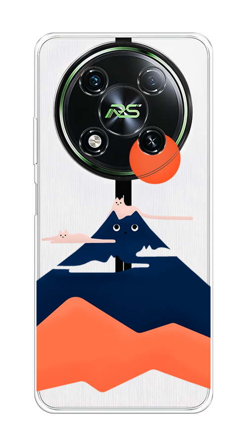

Чехол на Itel RS4 "Кот-гора", Черный;оранжевый, 3202150-1