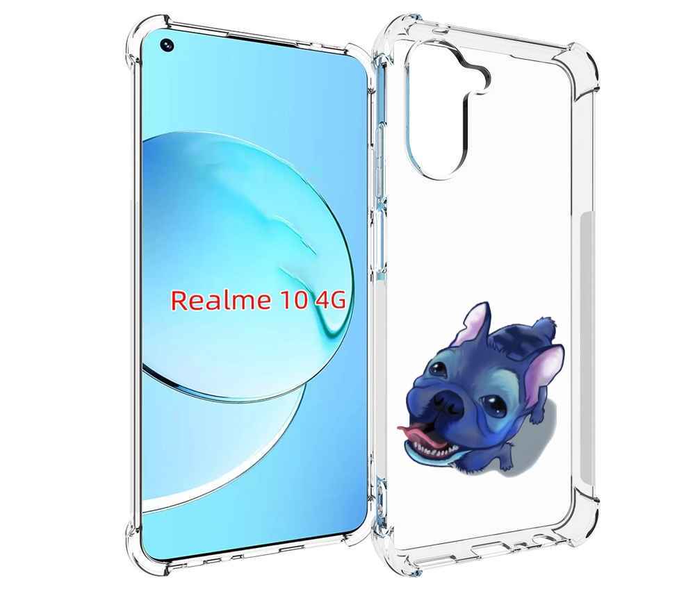 

Чехол MyPads Синий Пес для Realme 10, Прозрачный, Tocco