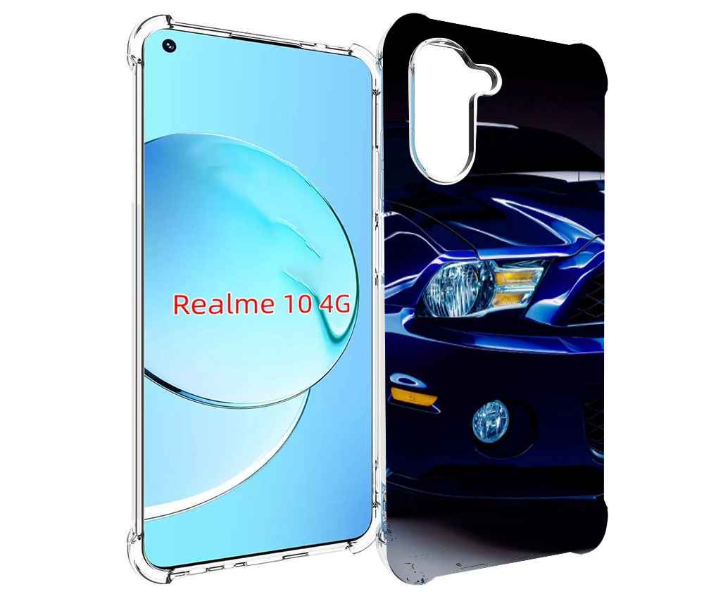 

Чехол MyPads Синяя-машина для Realme 10, Прозрачный, Tocco
