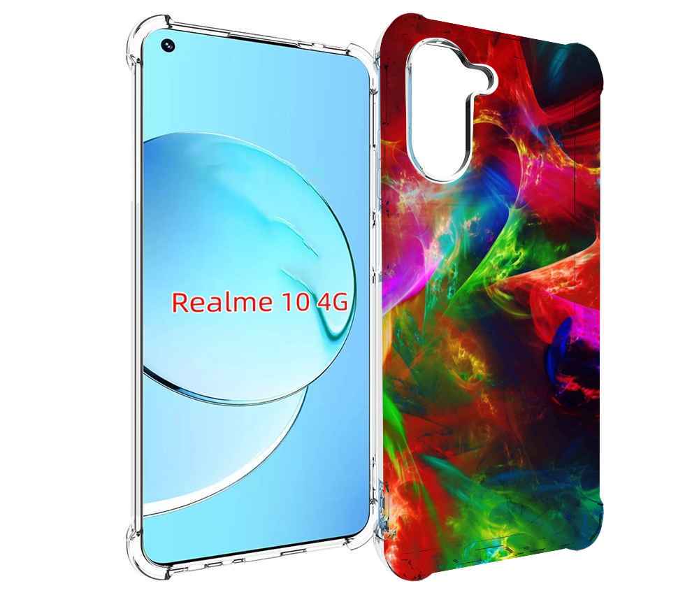 

Чехол MyPads Сияние-красок для Realme 10, Прозрачный, Tocco
