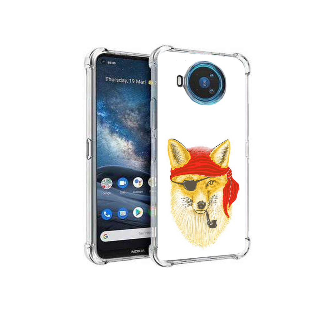 

Чехол MyPads Tocco для Nokia X100 лиса-пират (PT227057.109.440), Прозрачный, Tocco