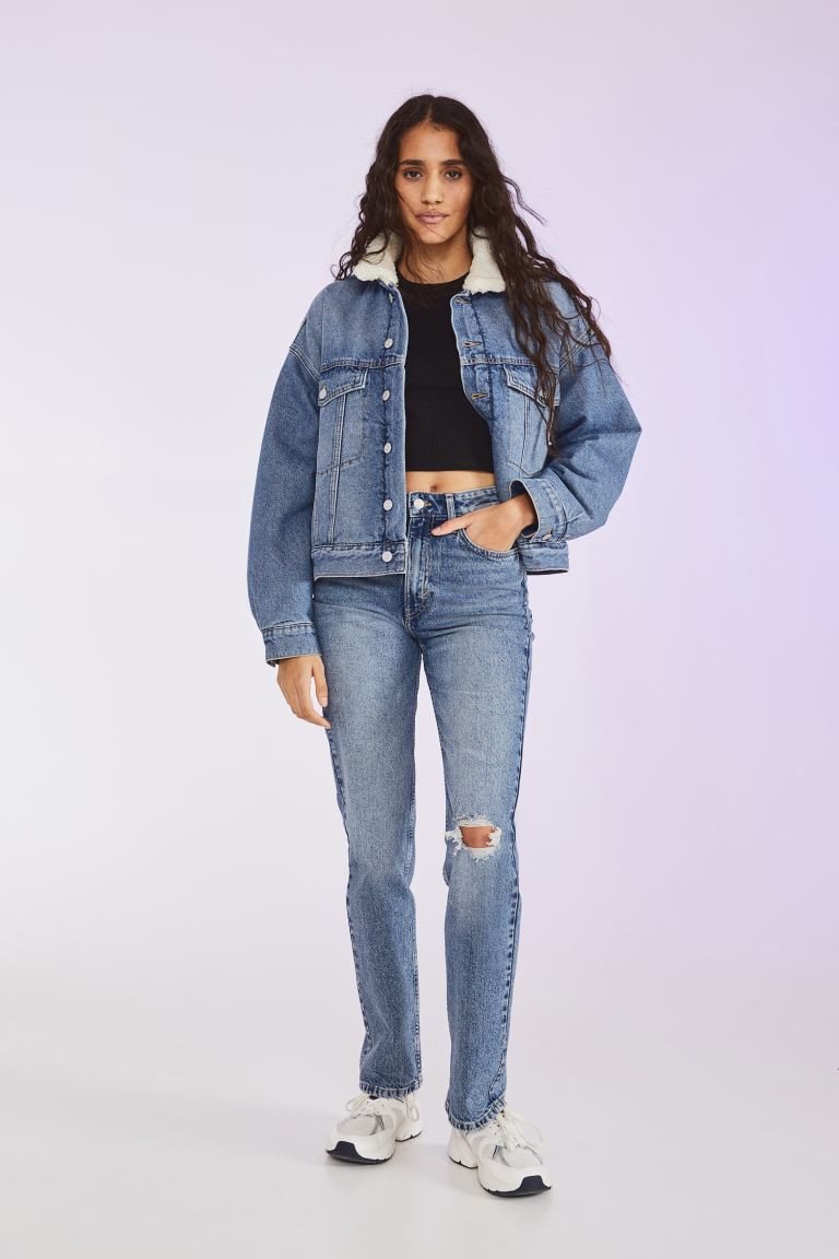 

Джинсы женские H&M 1026091027 синие 32 (доставка из-за рубежа), 1026091027