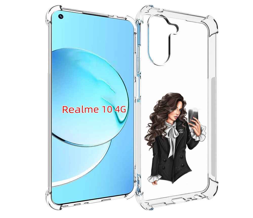 

Чехол MyPads Стильная-девушка для Realme 10, Прозрачный, Tocco