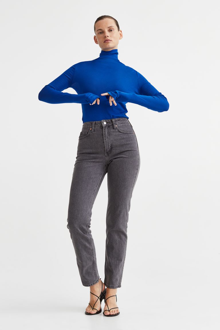 

Джинсы женские H&M 1026091032 серые 50 EU (доставка из-за рубежа), Серый, 1026091032