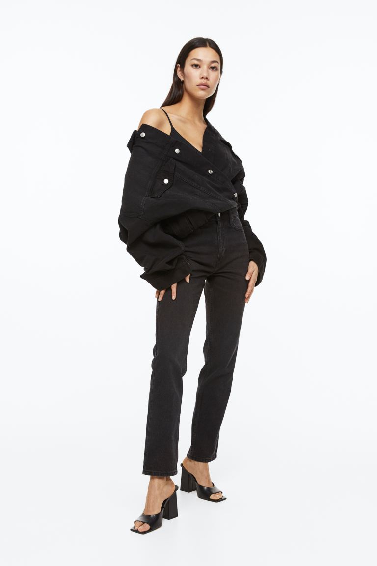 

Джинсы женские H&M 1026091045 черные 38 EU (доставка из-за рубежа), Черный, 1026091045